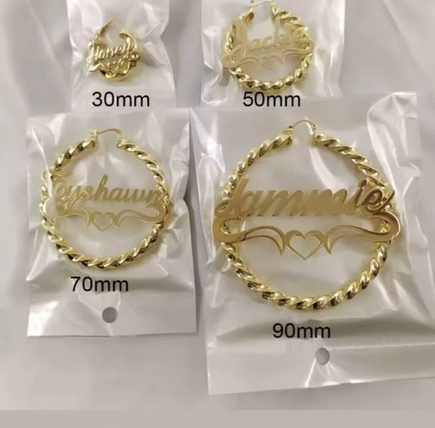Custom Hello Kitty Hoops